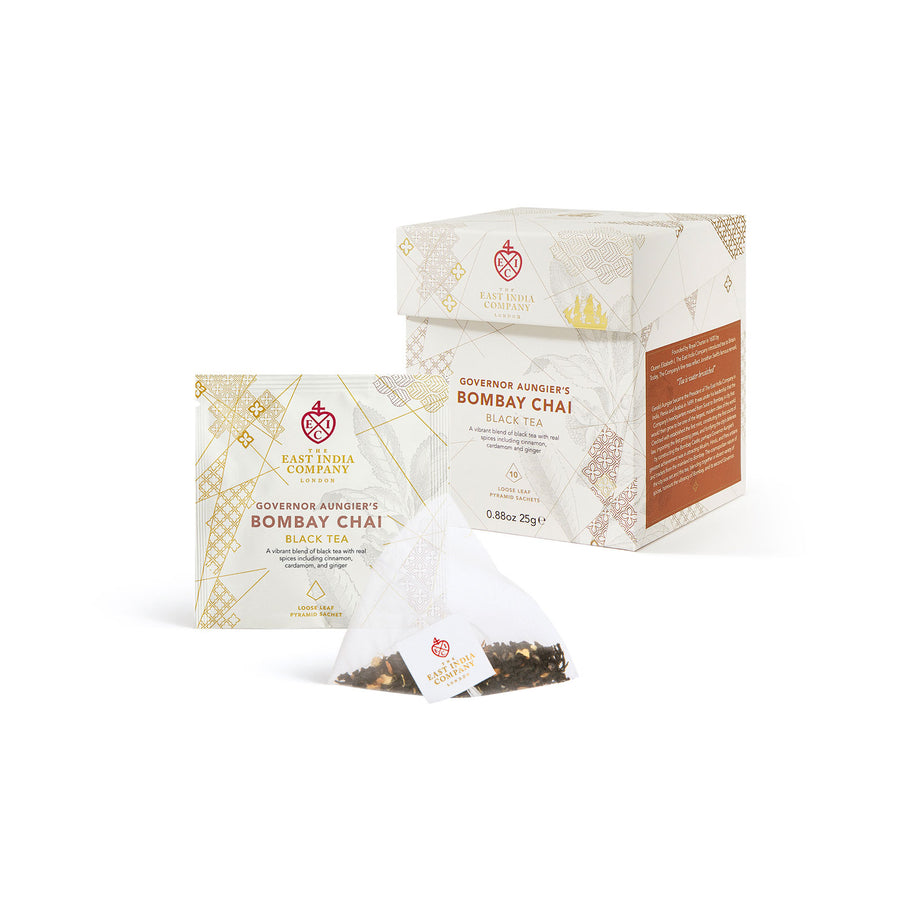 Governor Aungier's Bombay Chai Black Tea Pyramid Tea Bag Sachets