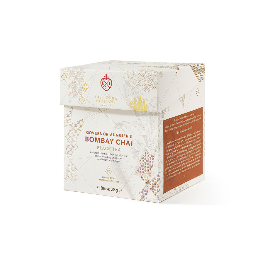 Governor Aungier's Bombay Chai Black Tea Pyramid Tea Bag Sachets