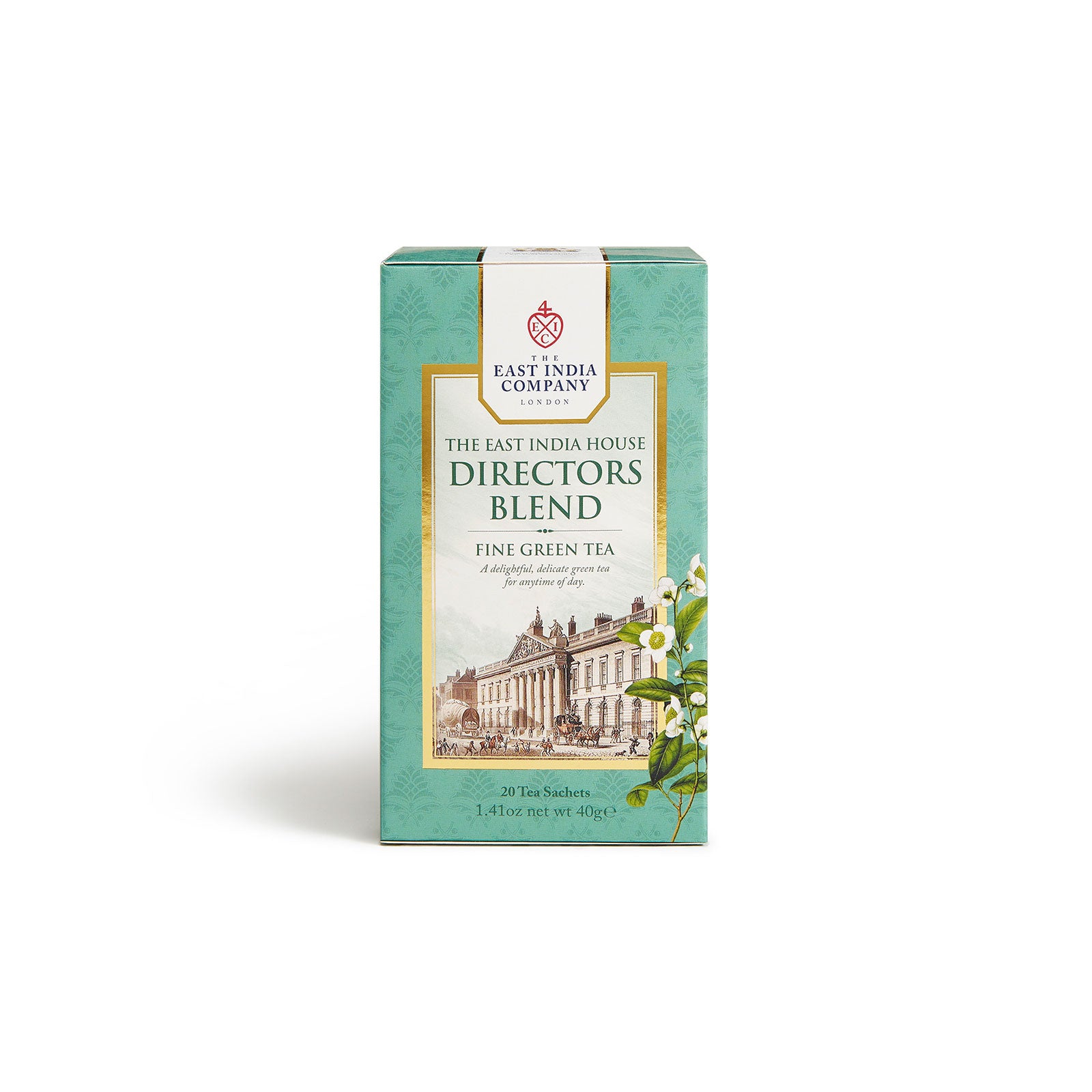 The East India House Director's Blend Green Tea x 20 Tea Bag Sachets