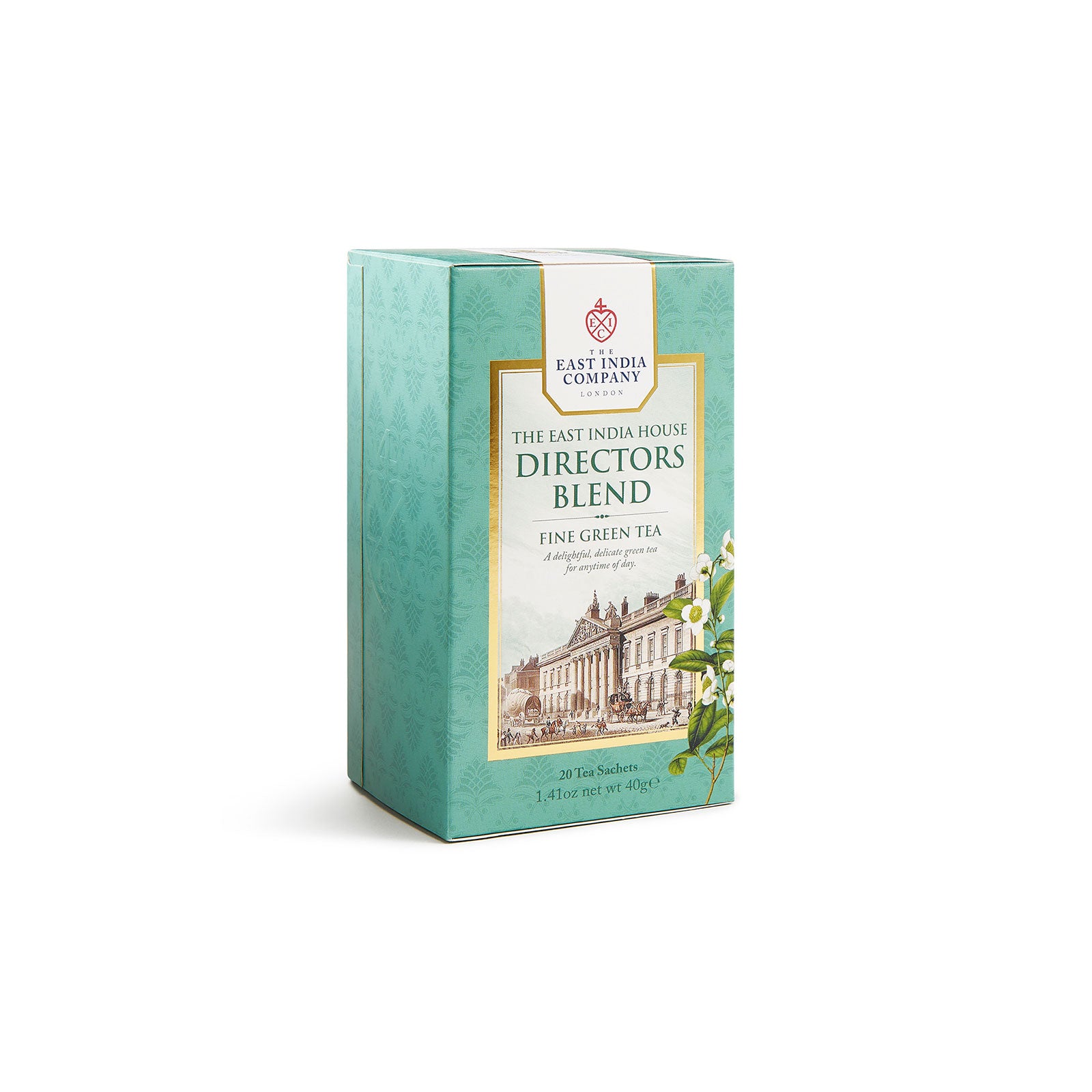 The East India House Director's Blend Green Tea x 20 Tea Bag Sachets