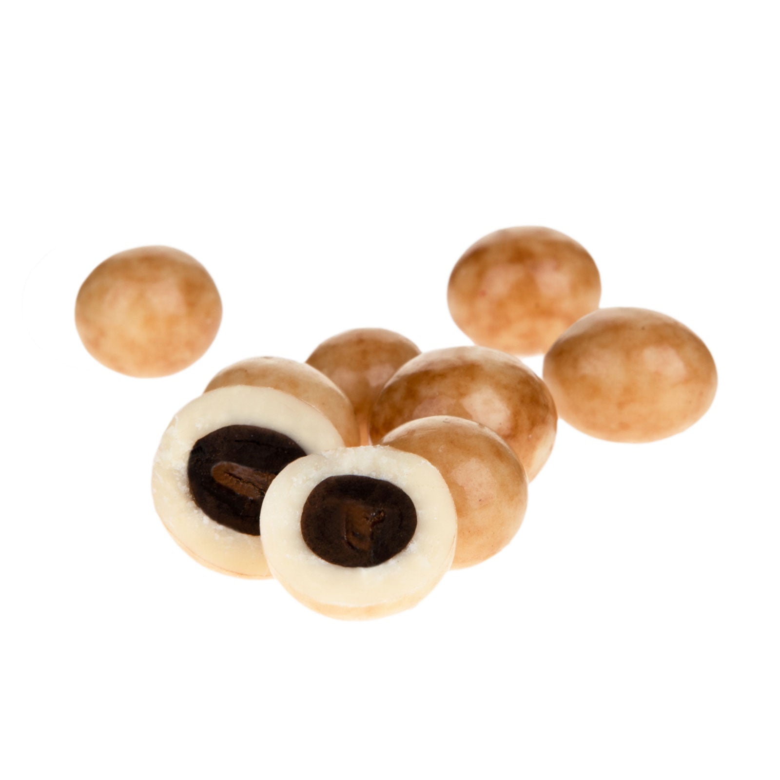 White Chocolate Covered Cappuccino Coffee Beans